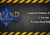 Legend Online Joygame 3.Server Promo Kod Etkinliği